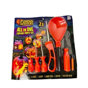 Pumpkin Masters All In One Carving Party Kit 21 Pieces Includes Saws Scoop Crayo